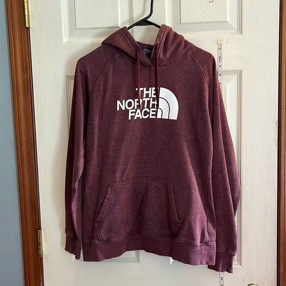 The North Face-M-purple-pull over, hooded, long sleeve, drawstring sweatshirt. - Picture 1 of 13